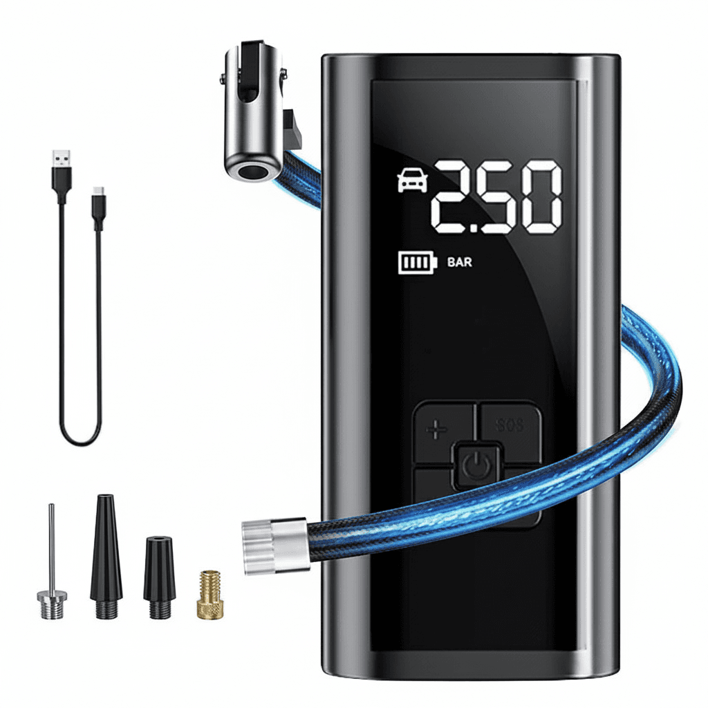 Car Air Pump for Car | 150PSI Portable Tyre Inflator | Motorcycle & Bicycle