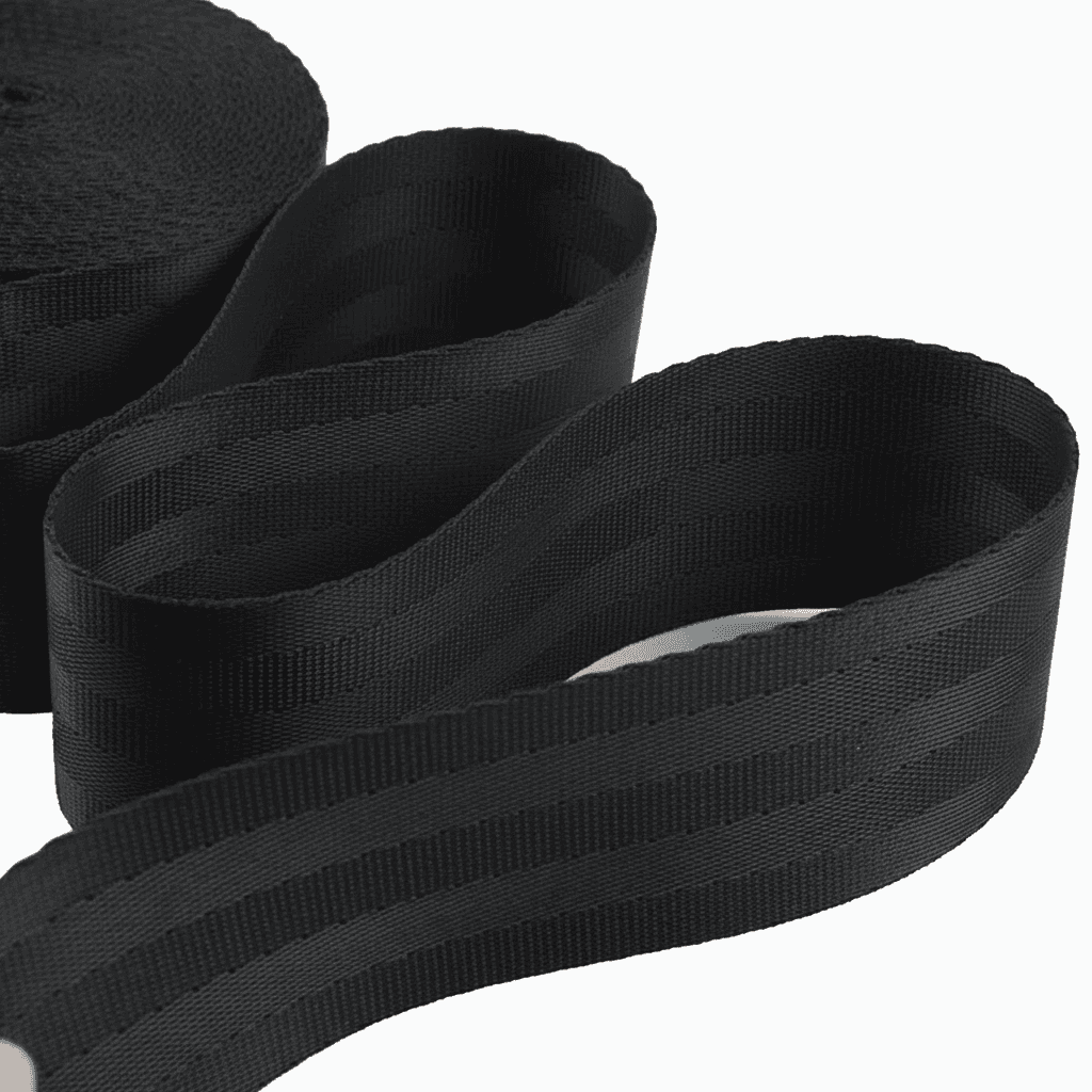 Black Nylon Elastic Webbing for Upholstery.