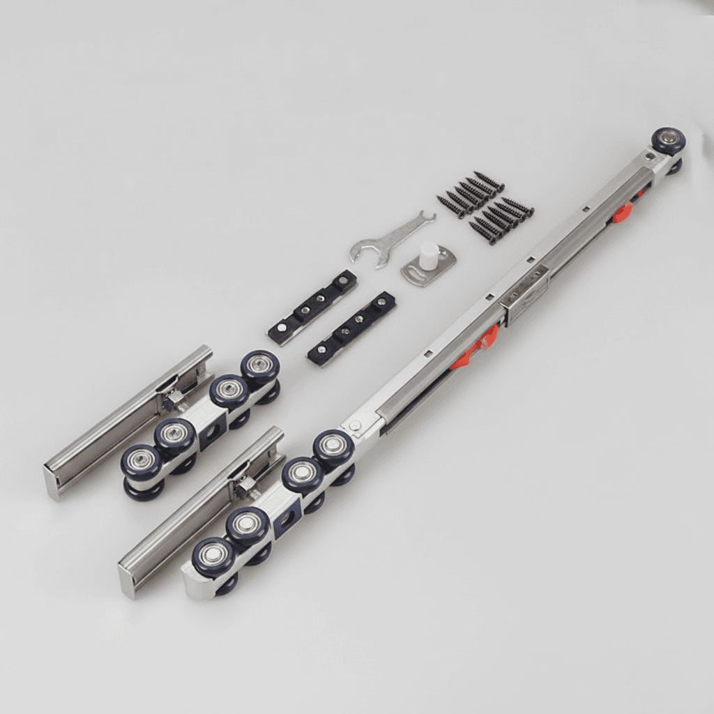 Two Door Sliding Door Buffer Damper, the product itself.