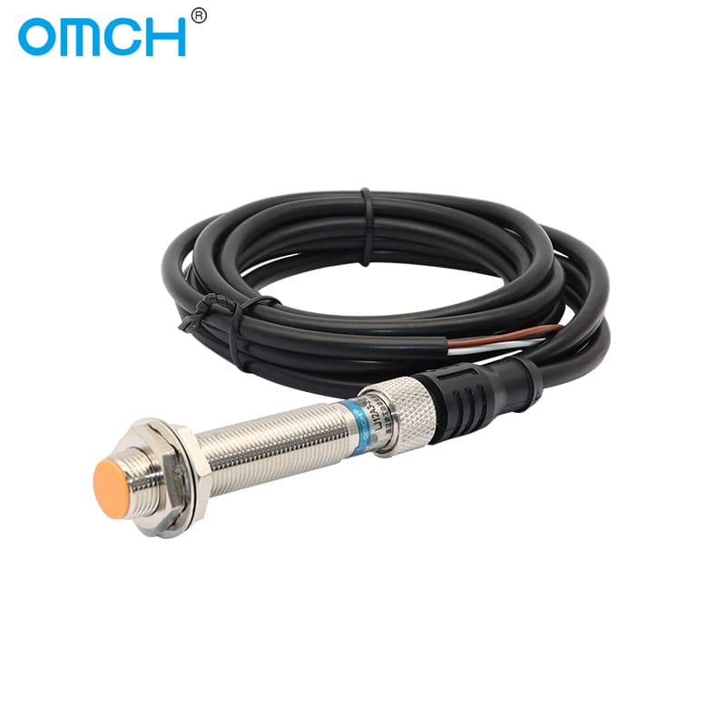 OMCH Inductive Proximity Switch Sensor LJ8 LJ12 LJ18, a robust proximity sensor for industrial use.
