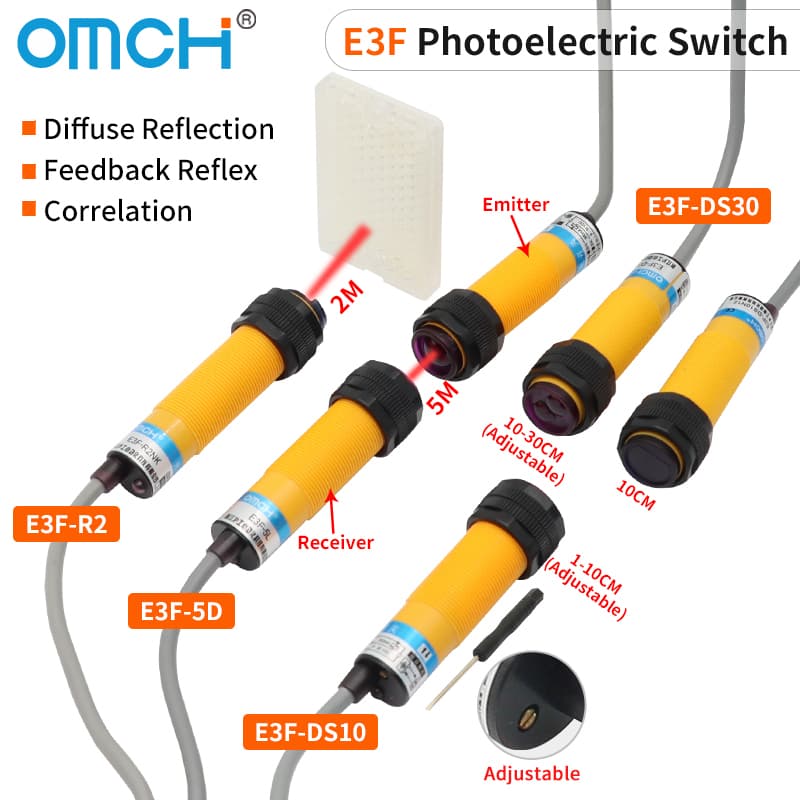 M18 Diffuse Reflective Photoelectric Sensor | 30cm Sensing