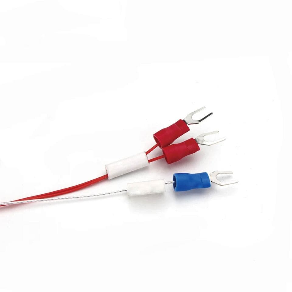 An industrial PT100 sensor, a platinum resistance thermometer RTD probe for accurate temperature measurement.
