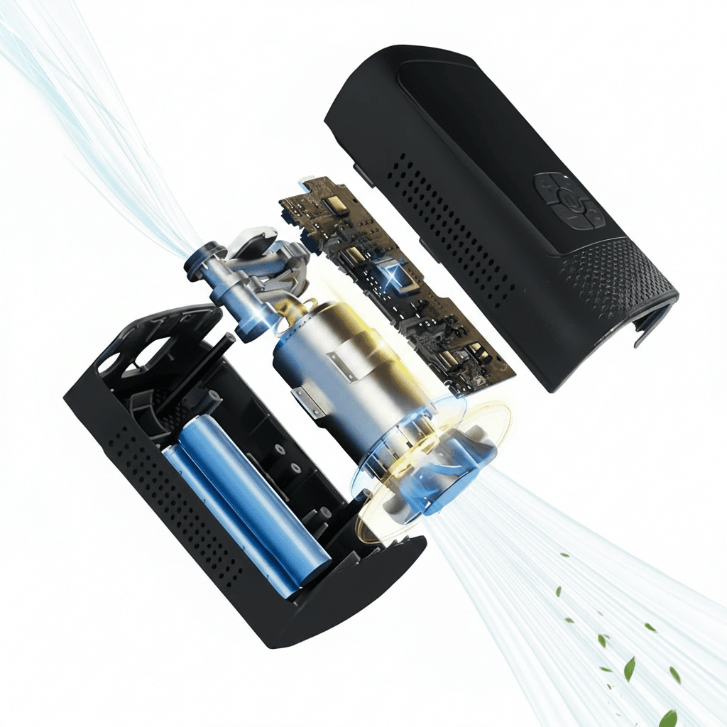 Car Tyre Inflator Digital, a compact device with a screen and buttons.