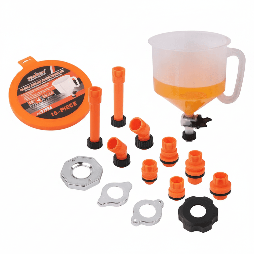 No-Spill Coolant Funnel Spill Kit | Radiator Refill Bleeder | Automotive & Industrial - Image 1