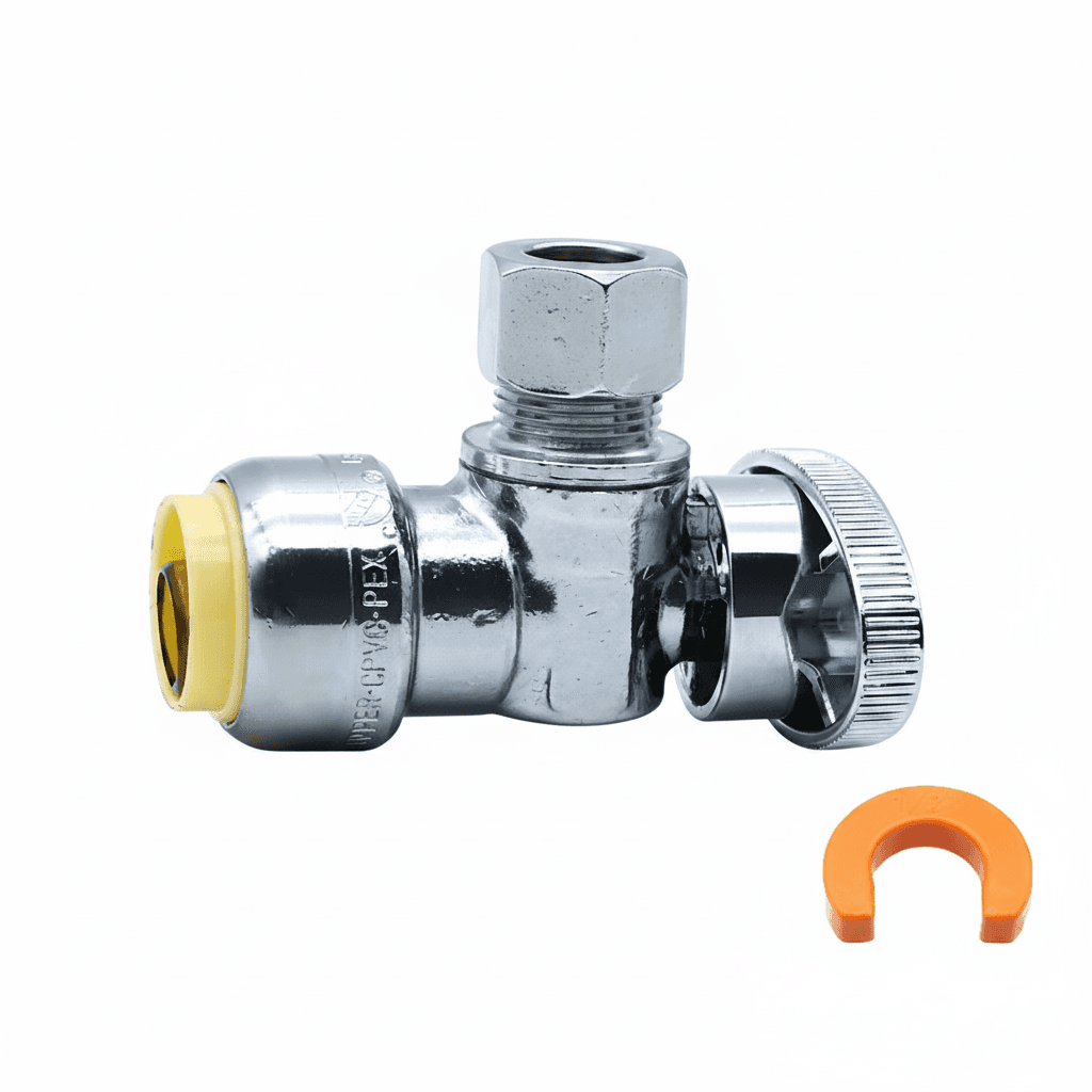1/2" Push Fit Double Check Valve, a compact plumbing component.
