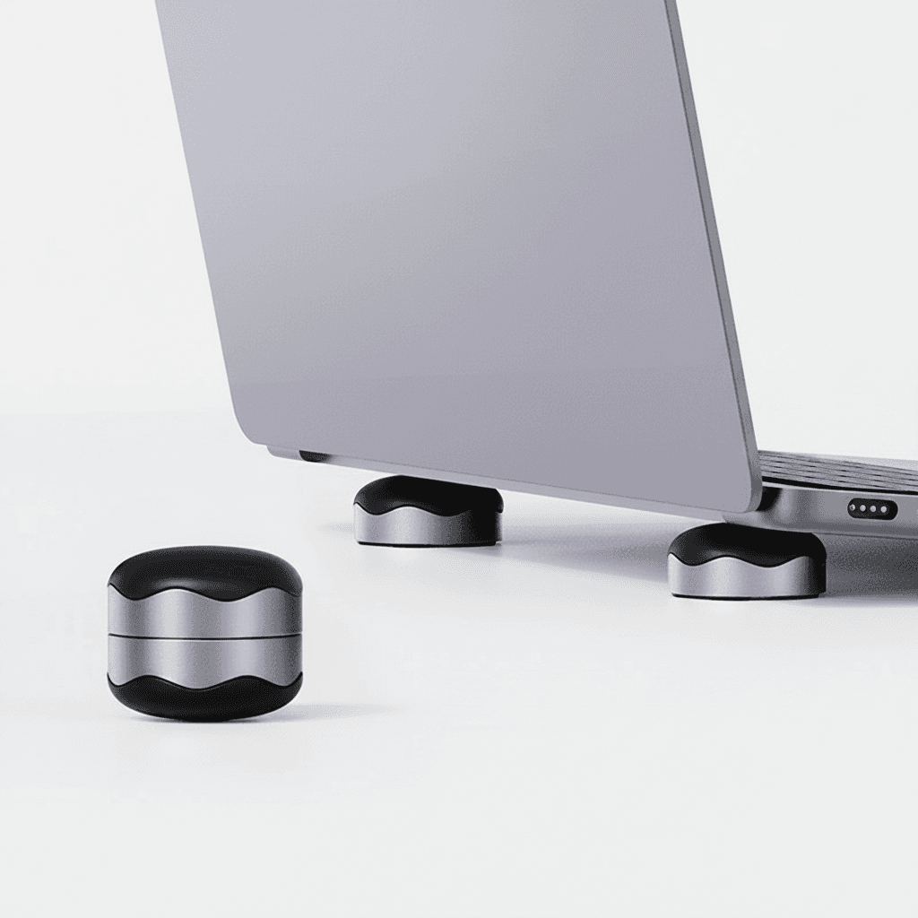 Hagibis Magnetic Laptop Stand | Portable Cooling Ball Design | Heat Dissipation Skidproof Pad