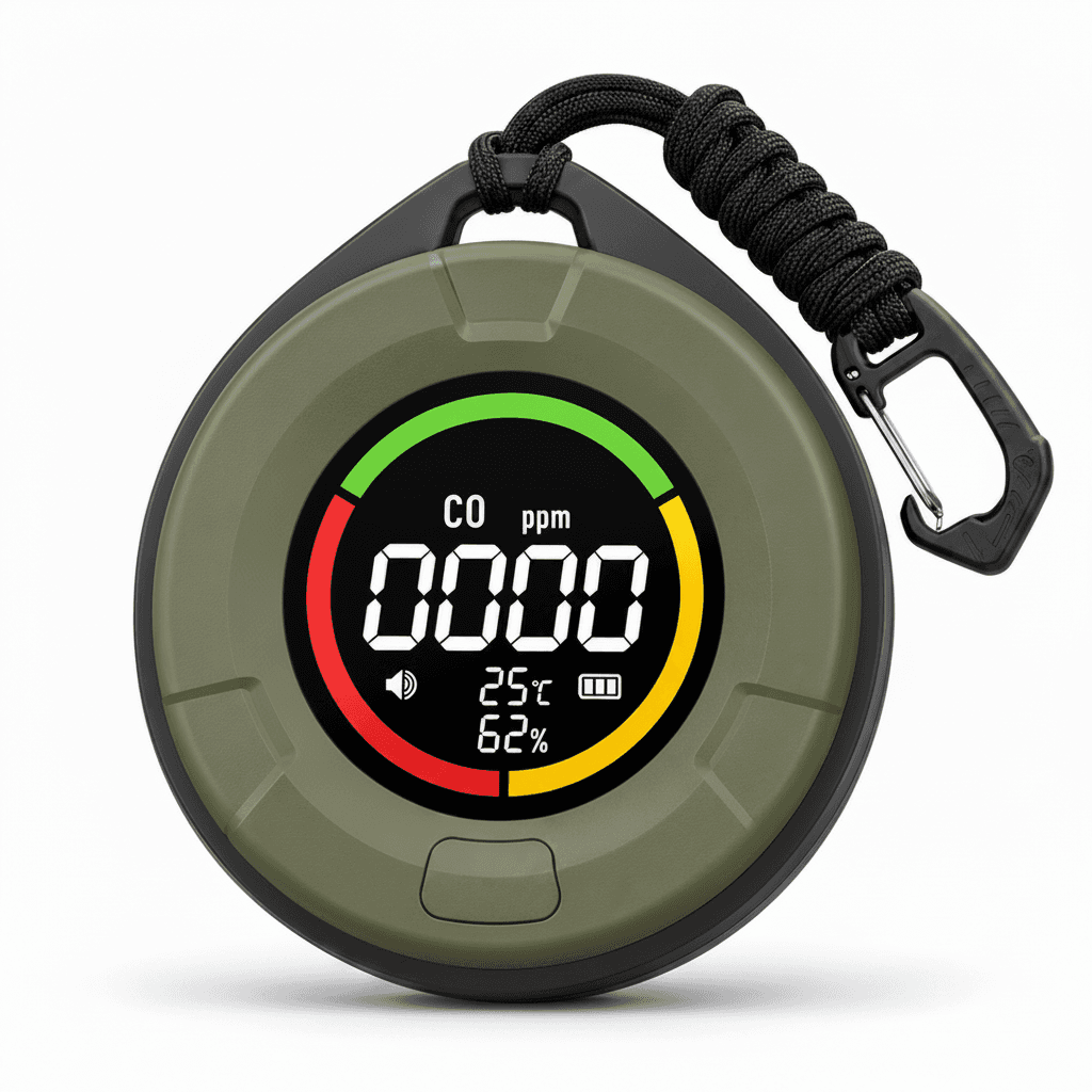 10E 5-in-1 Carbon Monoxide Detector, front view.