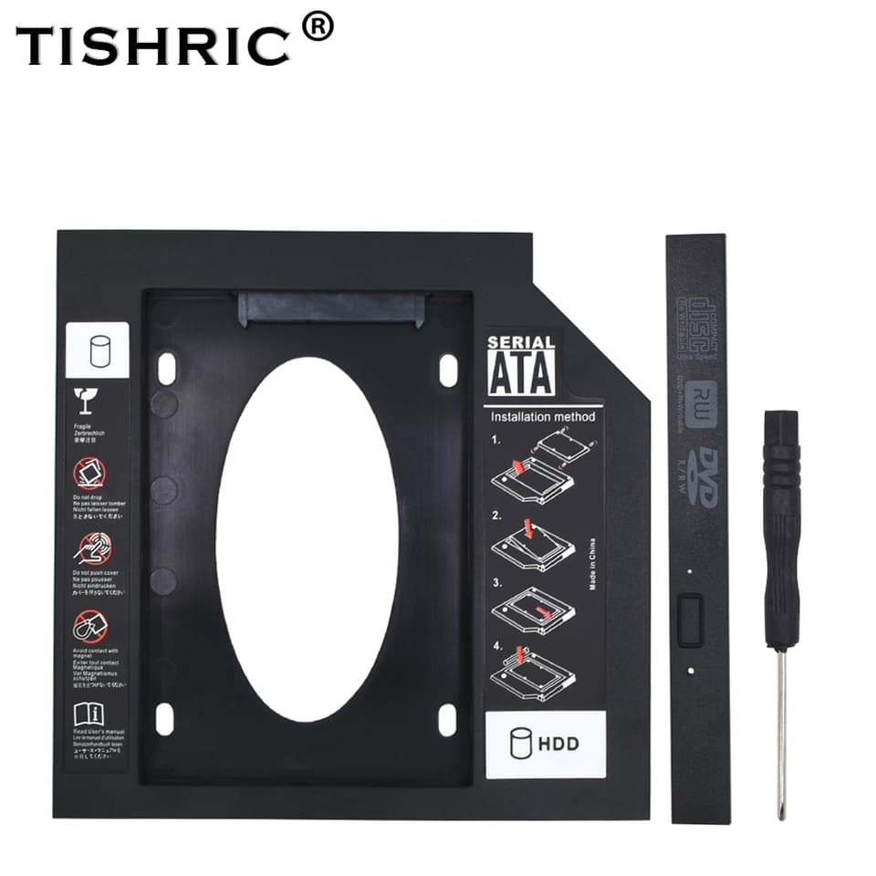 HDD Caddy | Replaces 9.5mm/12.7mm DVD Bay | SATA 3.0 SSD Adapter