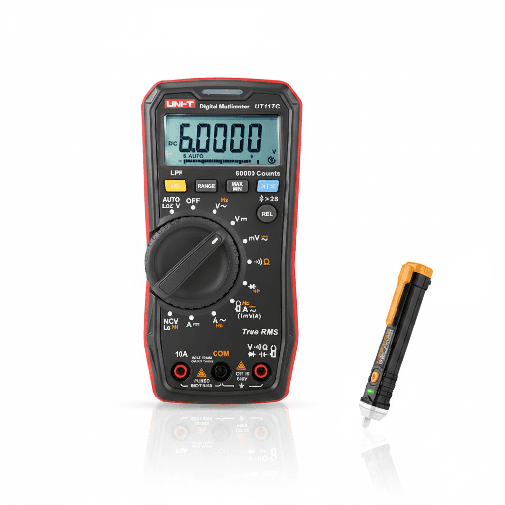 UT117C Digital Multimeter proving unit, front view.