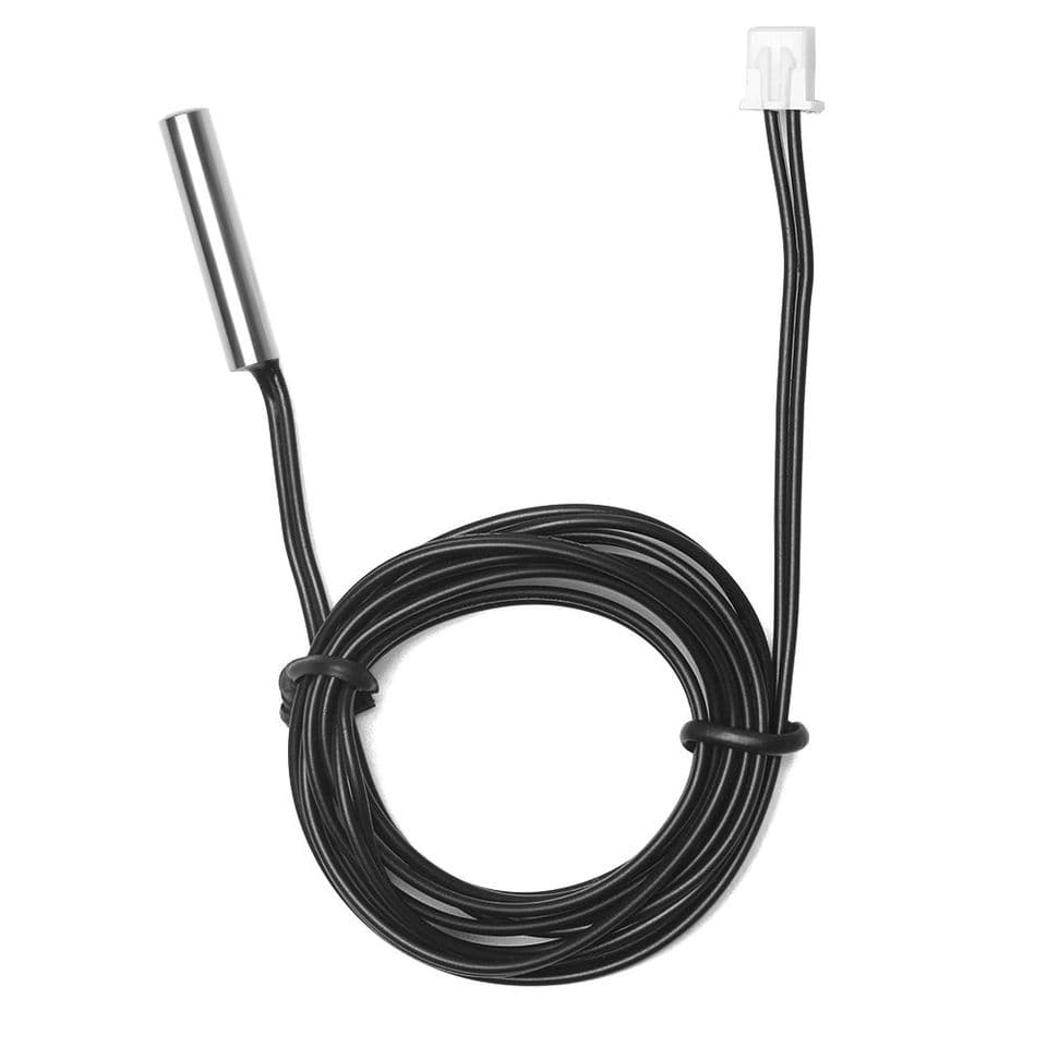 A long waterproof digital thermal probe sensor with a B3950 10K NTC thermistor for accurate temperature readings.
