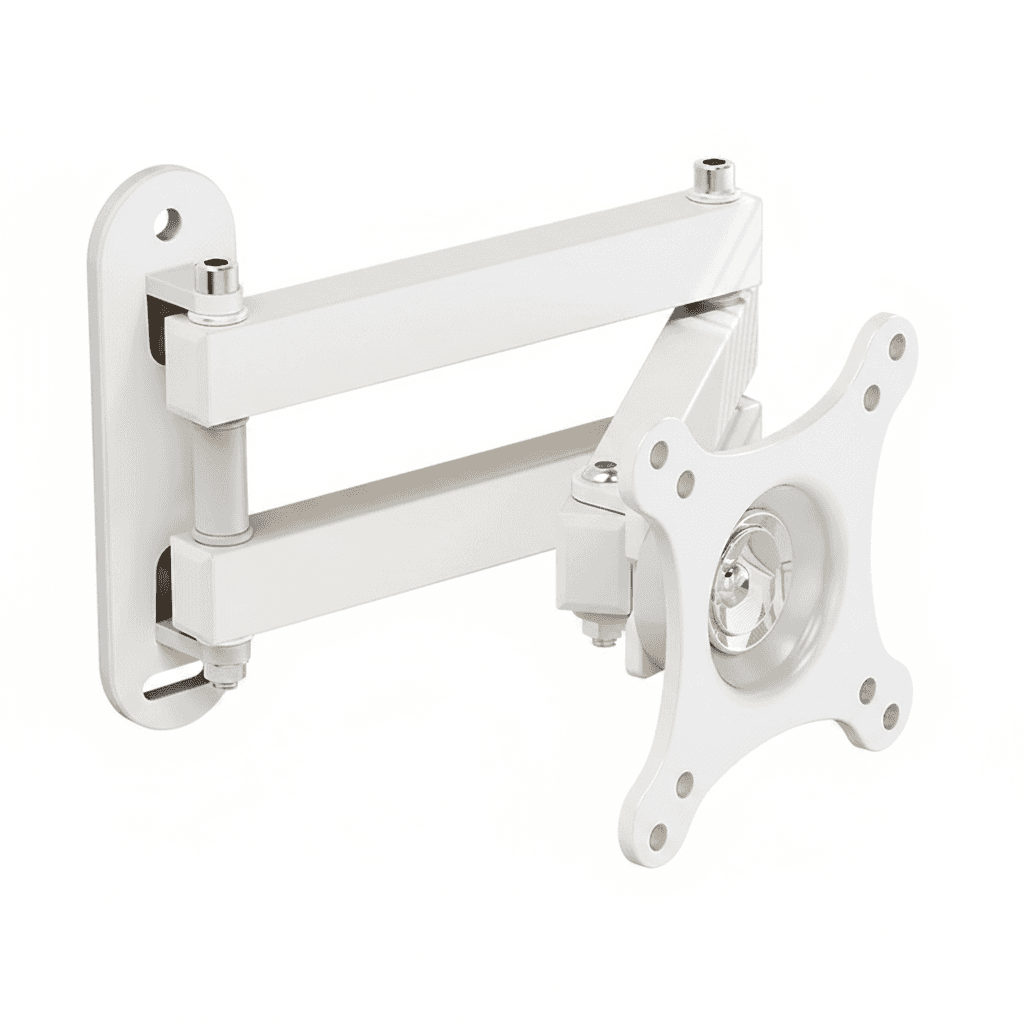Universal Monitor Stand, a sleek black desk mount.