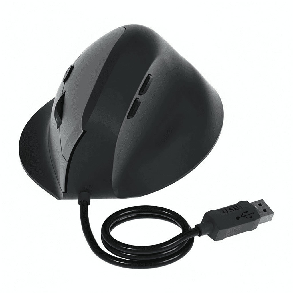 Ergonomic Mouse | Wired Vertical, Rechargeable 3200DPI | PC, Mac Laptop