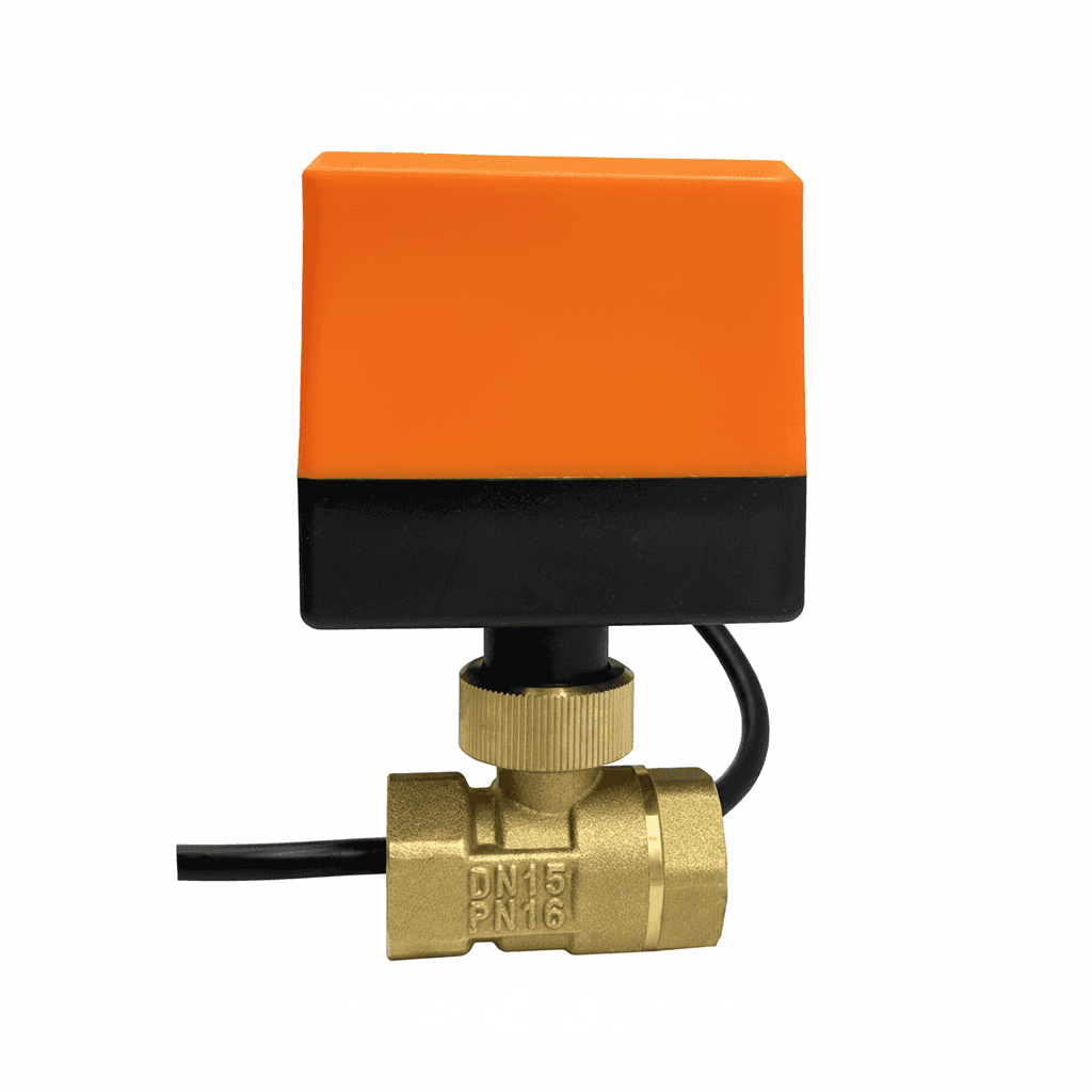 Motorised Brass Ball Valve, a gate valve alternative.