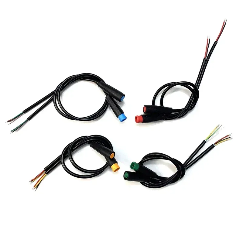 A Julet electric ebike butt plug, a 2-5 pin M6 waterproof power cable connector for scooter brake and signal sensors.