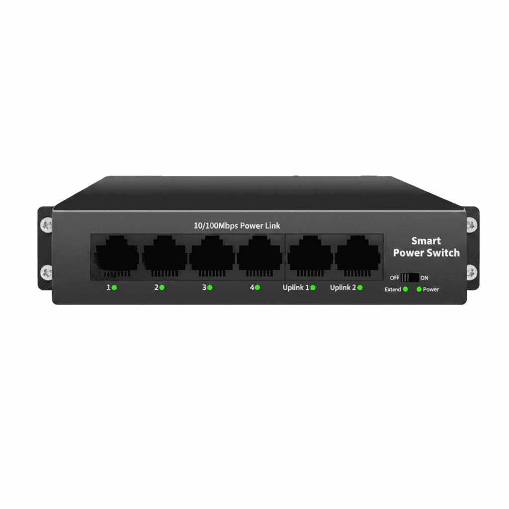 4-Port PoE Network Switch | 100Mbps IEEE 802.3 AF/AT | IP Camera & AP Supply