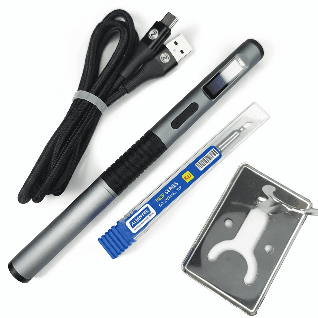 Alientek T80 Soldering Iron | PD 100W Adjustable Temp | Portable C210-KU