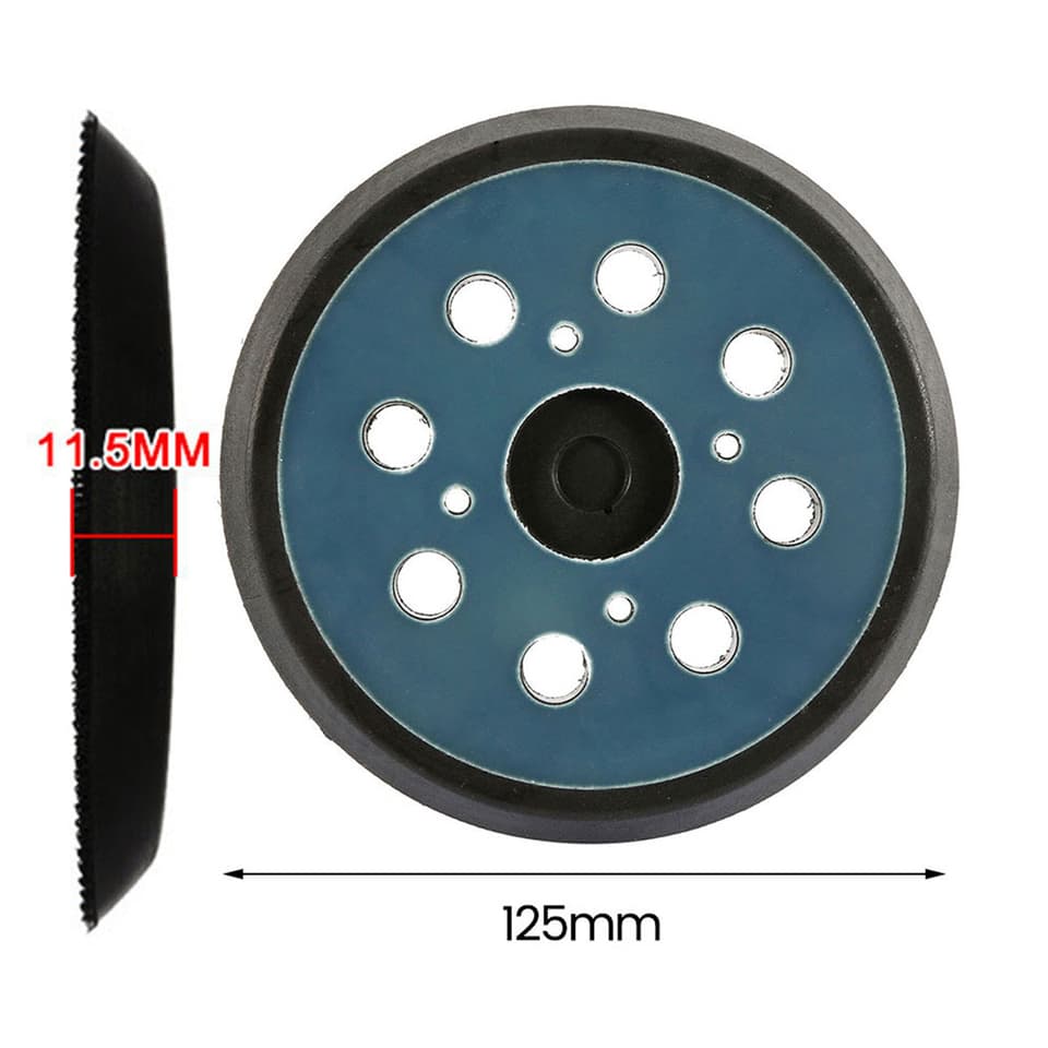 125mm 5-inch 8-hole sander pad with 3/4 nails, perfect as an orbital sander pad for polishing.