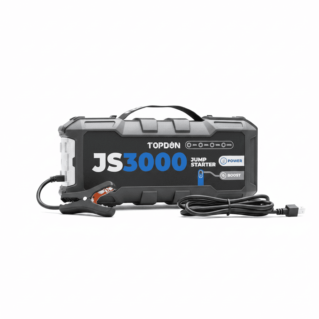 TOPDON Jump Starter JS3000/JS2000Pro/JS1200pro | 3000A/2500A/1500A/1200A Power Bank | 12V Car Starting Device
