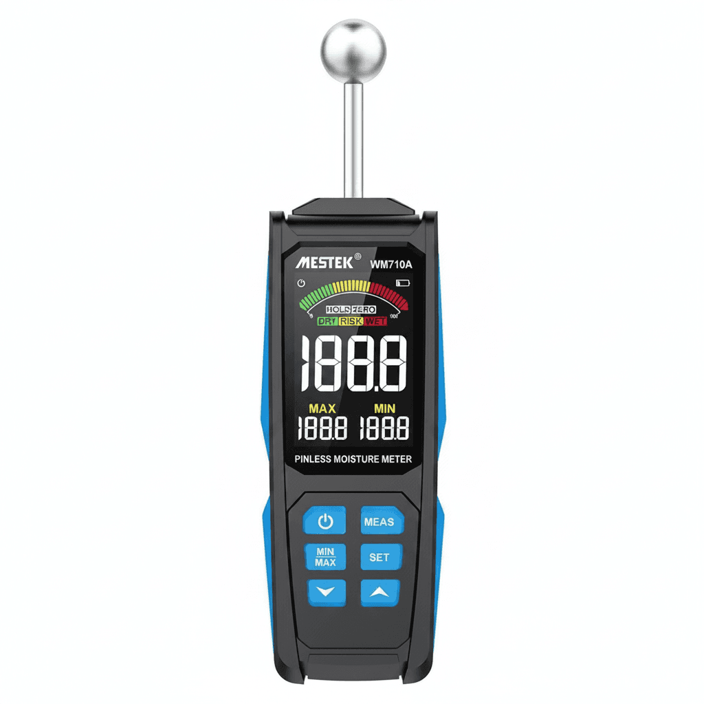 Digital Moisture Meter, front view.