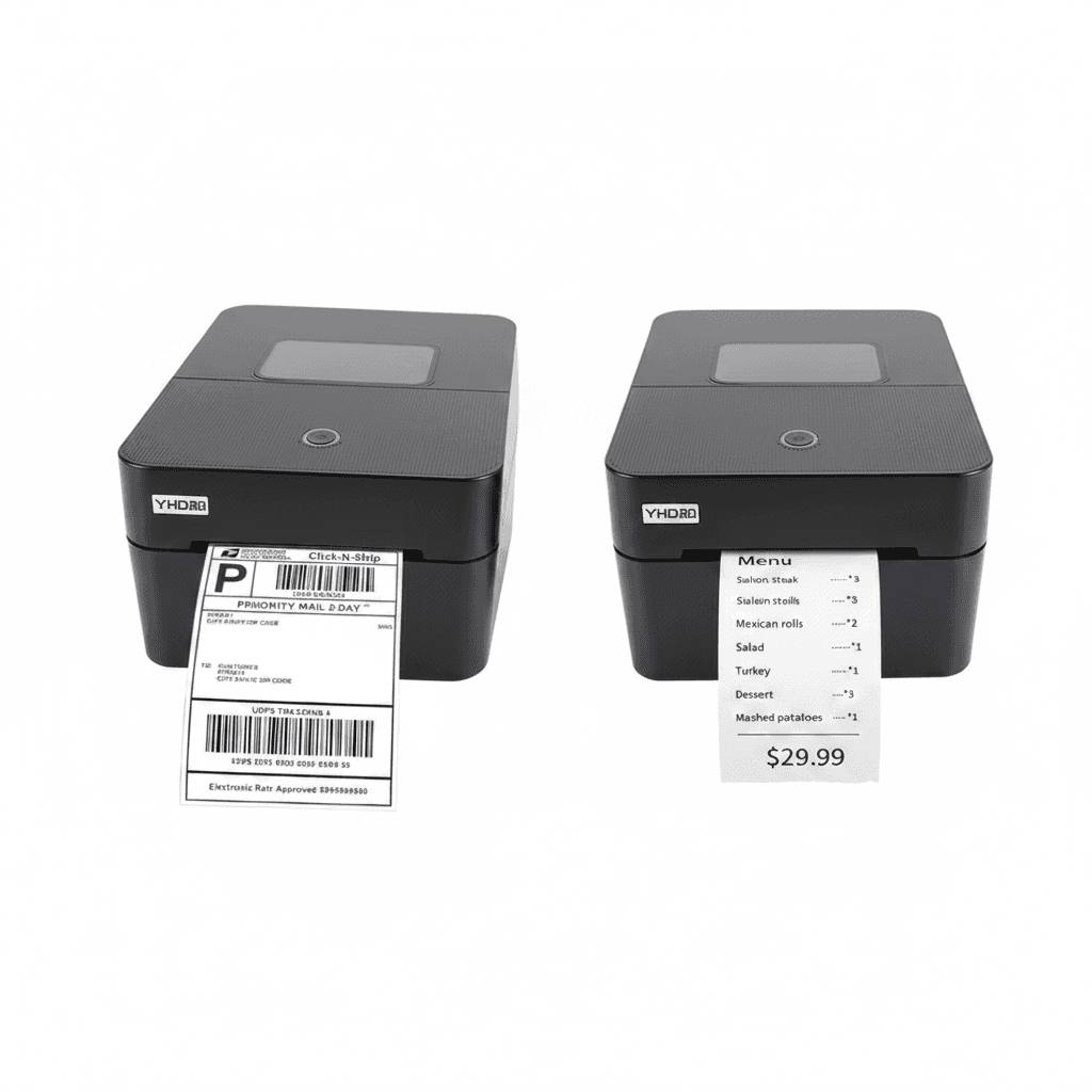 4 Inch Thermal Label Printer, a compact desktop device.