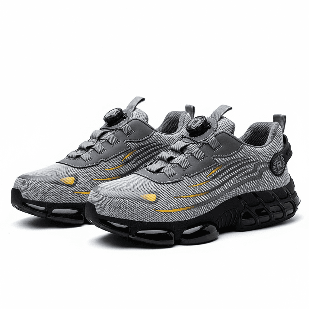Steel Toe Cap Safety Boots, a pair of the product.