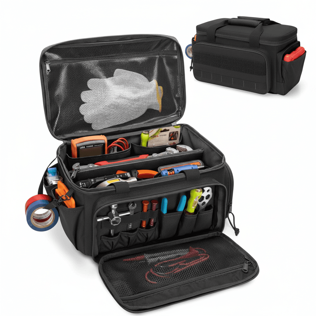 14" Heavy Duty Tool Bag | Multipurpose Work Organiser | Durable Portable Storage - Image 1