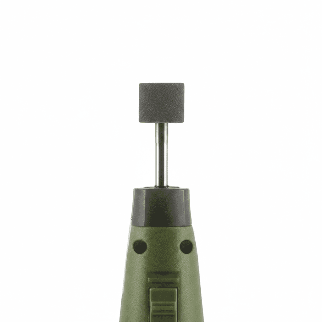 Compact electric spindle sander, 18W, for detailed DIY model and mould grinding.