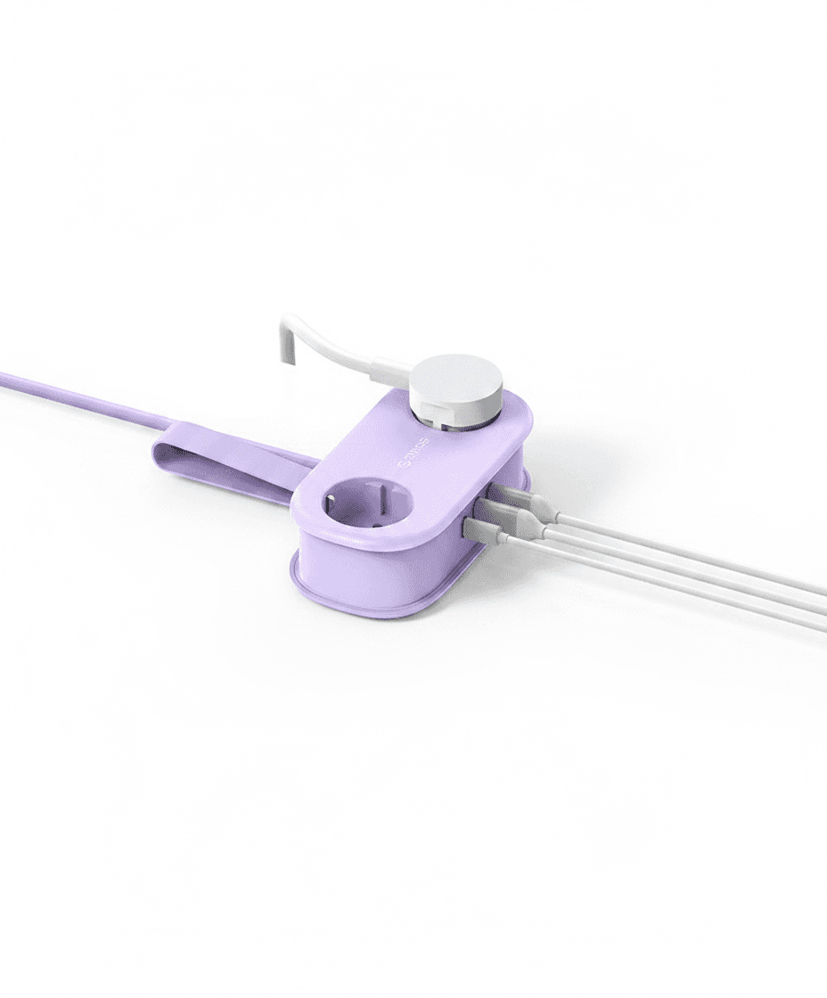 ORICO AP3 20W PD Extension Lead, a white power strip with multiple outlets.
