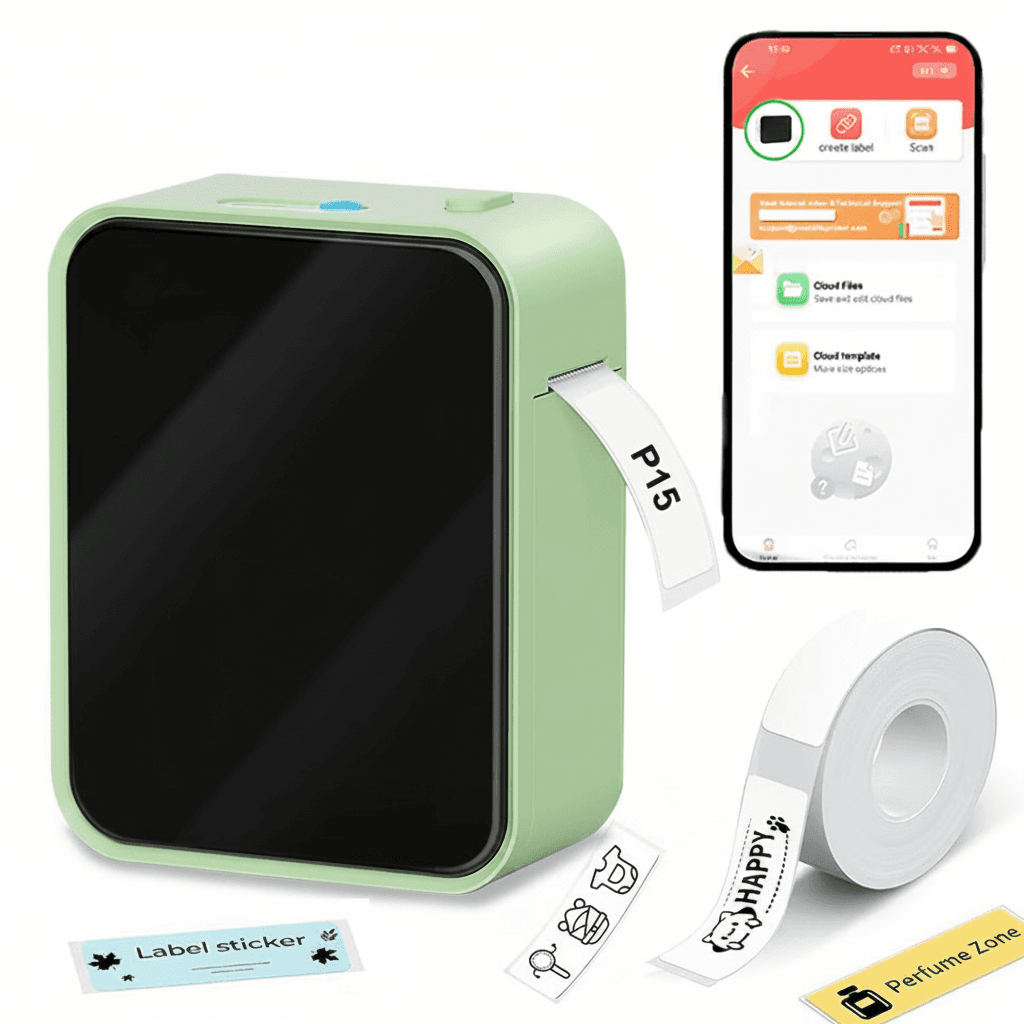 Marklife D110 B21 P15 Label Maker, a compact white device.