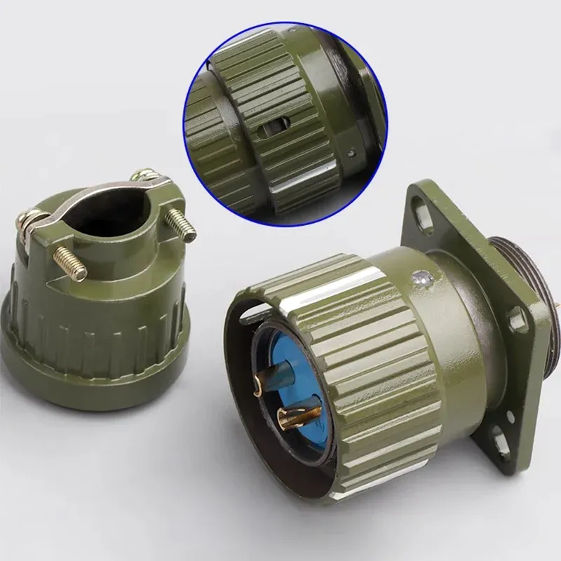 Industrial Aviation Connector | YP28 Solder Type | 28mm Multi-Pin