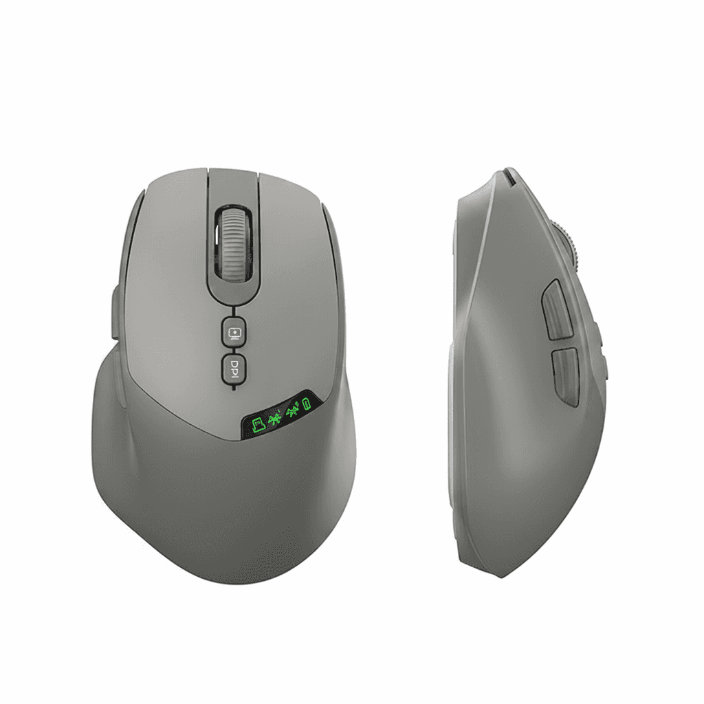 T02 Wireless Mouse | Dual Mode Bluetooth 5.0/2.4G | Silent, Rechargeable 500mAh, DPI Adjust