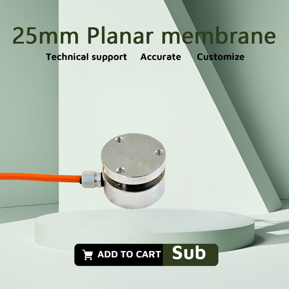 Planar diaphragm load cell sensor for electronic scales, available in 10KG to 200KG capacities.
