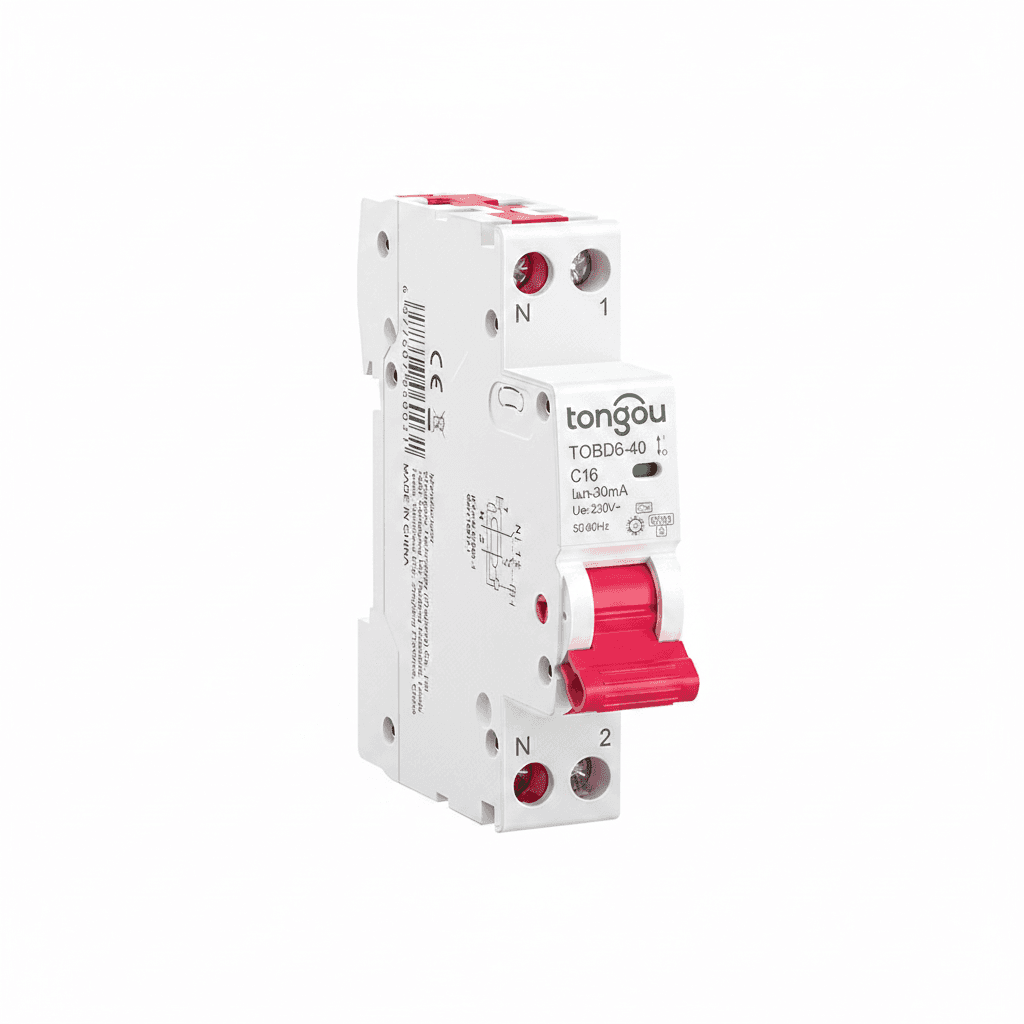 Miniature Circuit Breaker RCBO 1P+N | 6kA 30mA B/C Curve | 16A-40A Overcurrent & Leakage