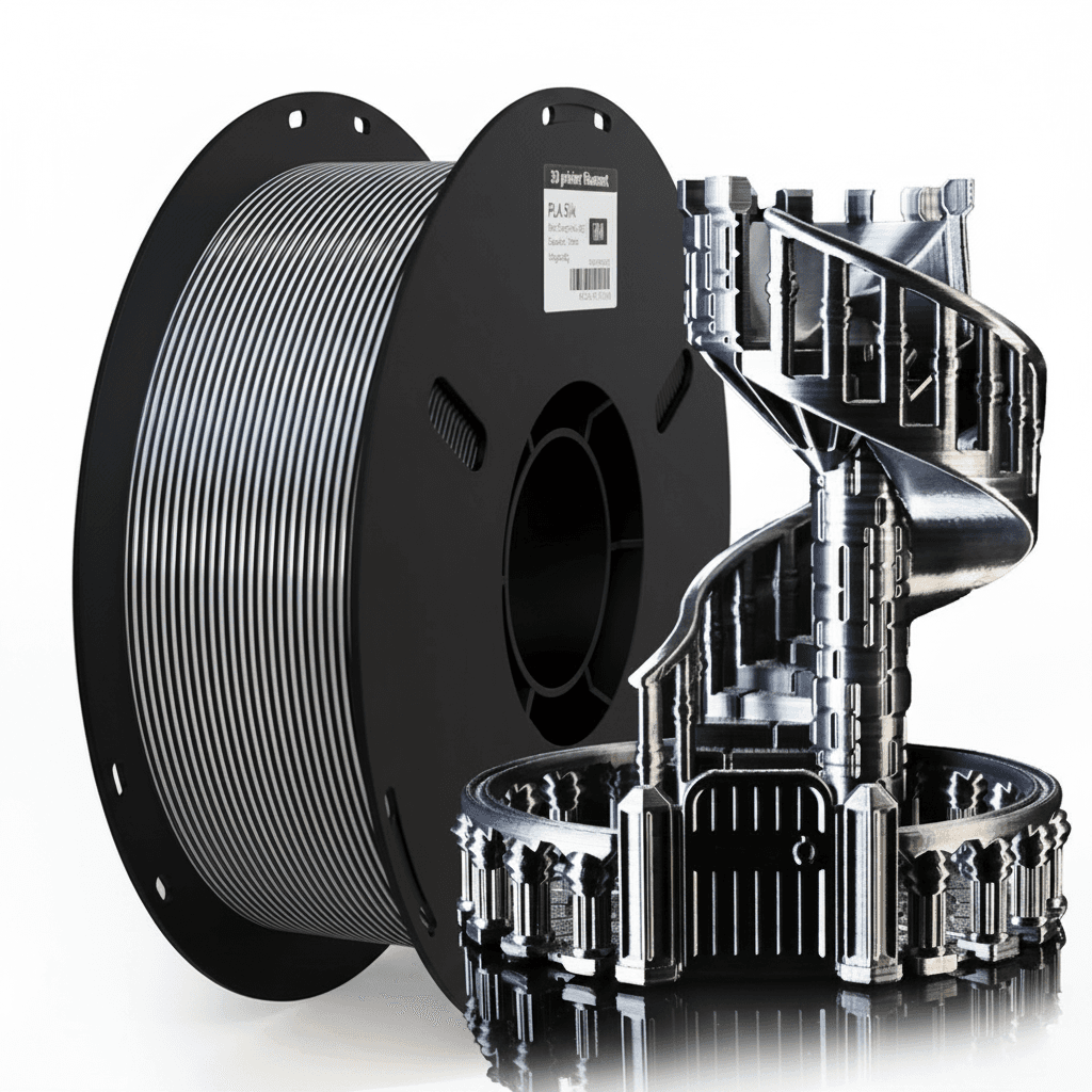 Silk PLA 1.75mm Dual/Tri-color 3D Printer Filament.