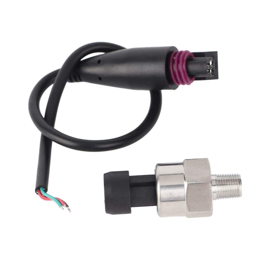 Stainless steel 1/8NPT thread pressure transducer sender sensor for oil, fuel, air, and water.