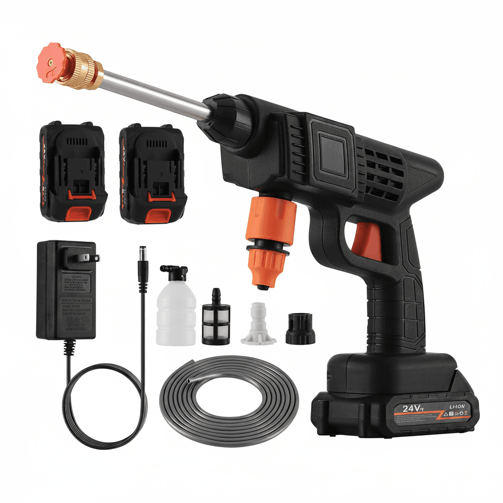 Cordless Pressure Washer Hose, the product itself.