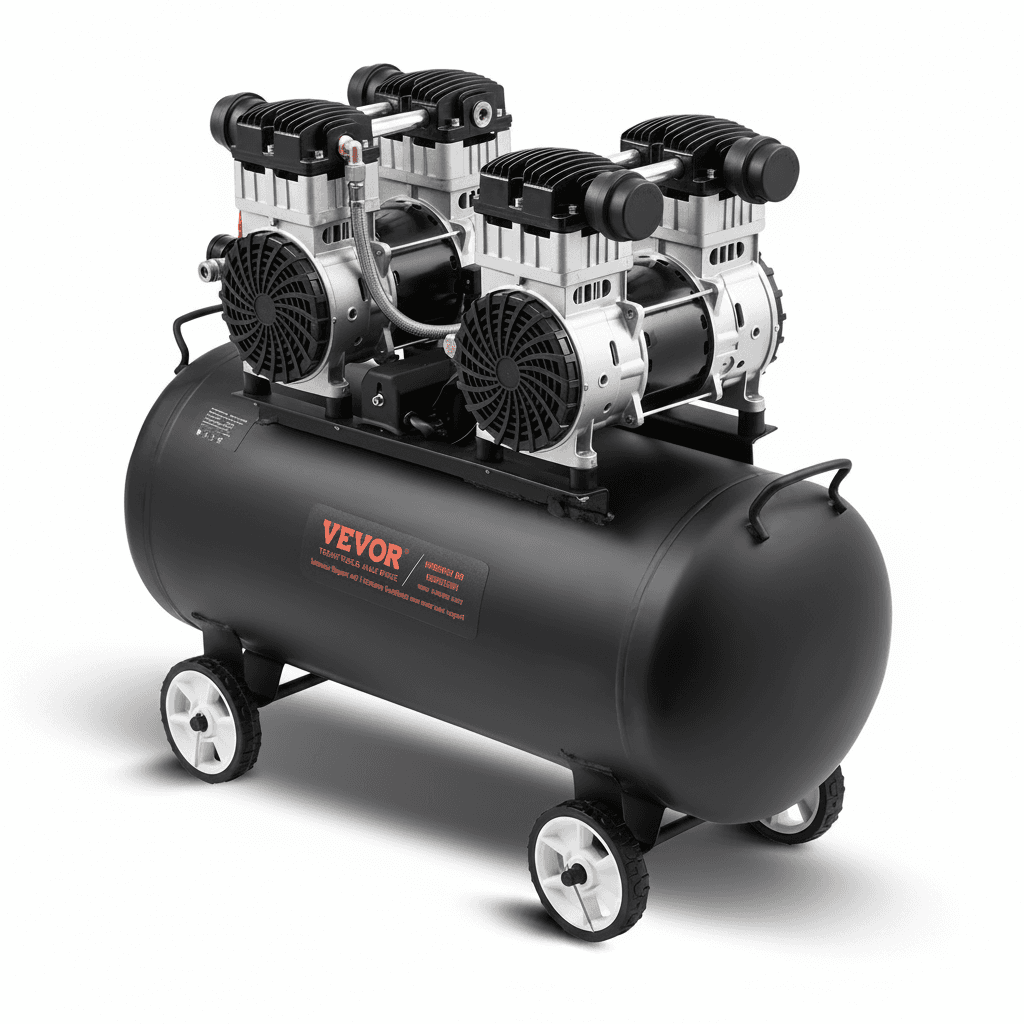 Industrial Condensate Pump | 750W Oil-Free | Quiet Portable Air Compressor - Image 1
