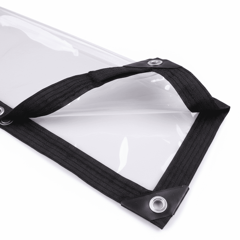 Heavy Duty Clear PVC Tarpaulin, full product view.