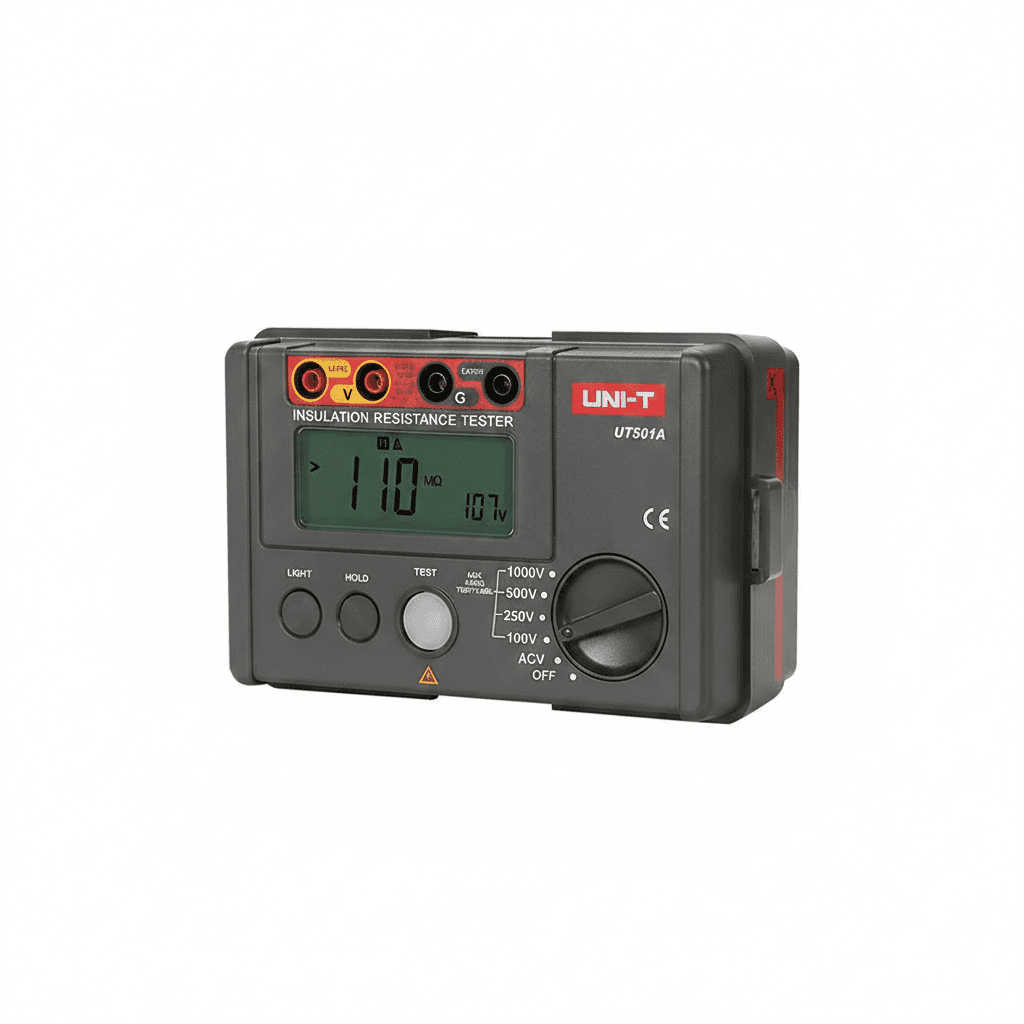 UNI-T UT501A Insulation Tester Proving Unit, front view.