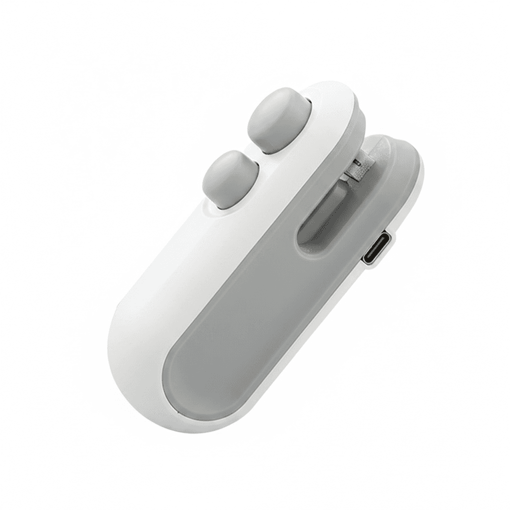 Rechargeable Mini Heat Sealer | 2-in-1 Bag Sealer with Cutter | Portable Bag Sealant