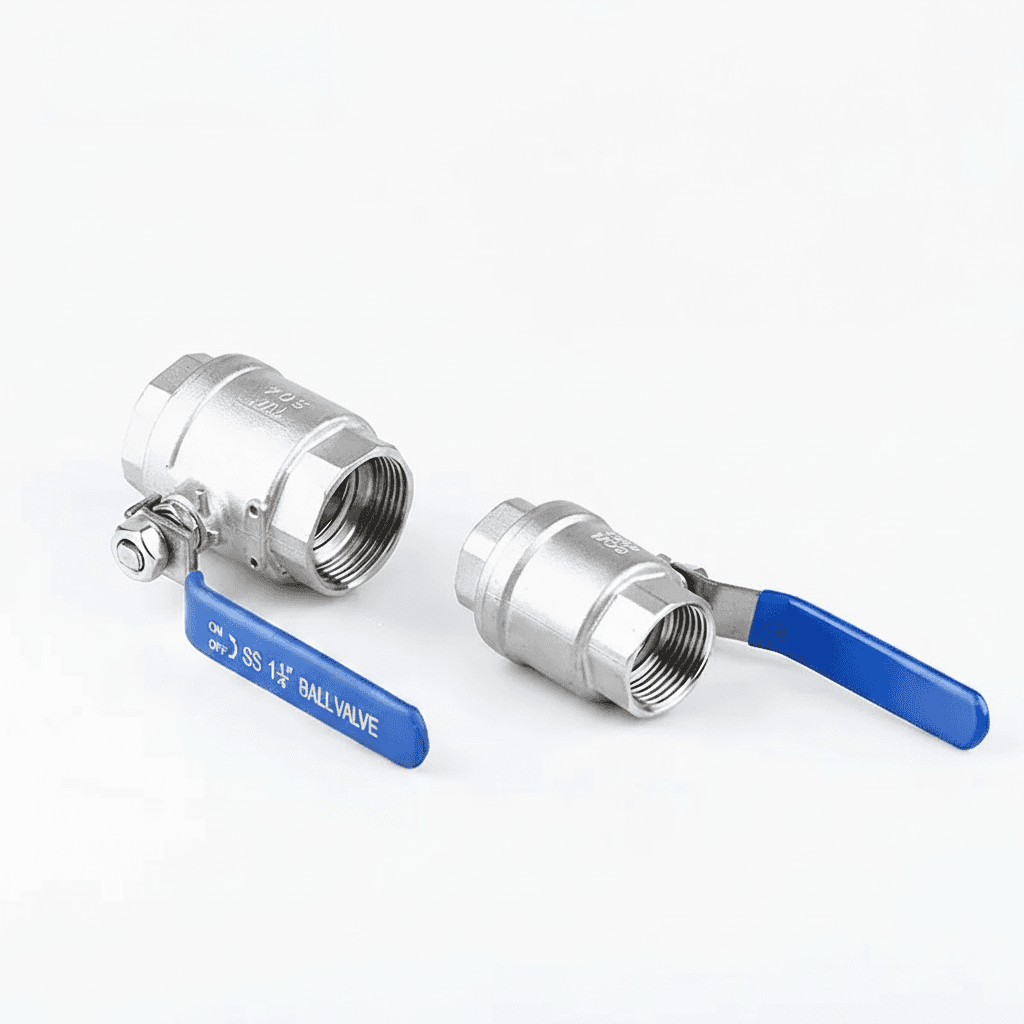 Stainless Steel Gate Valve | BSPT Full Port | 1/4" to 2" Female Thread - Image 1