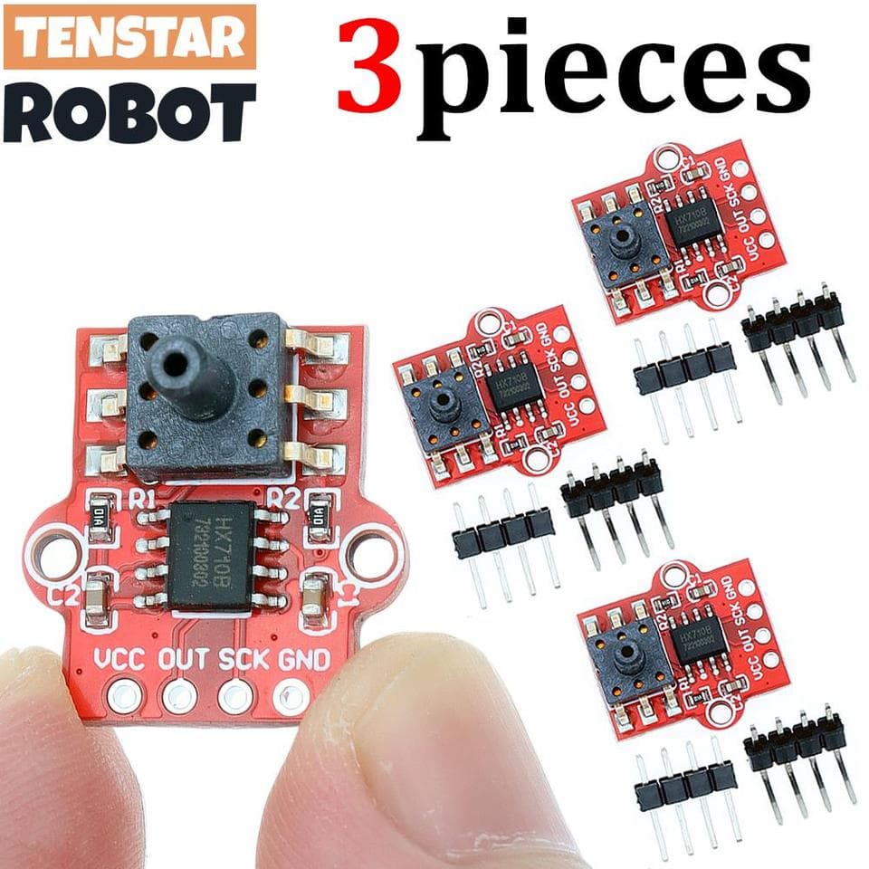 Three digital barometric pressure sensor modules, 0-40KPa, for water level control and liquid flow sensor applications.