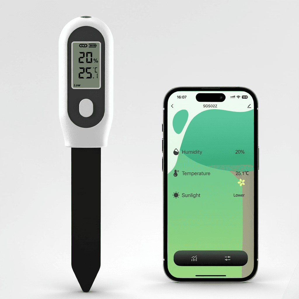 Zigbee Soil Moisture Meter, front view.
