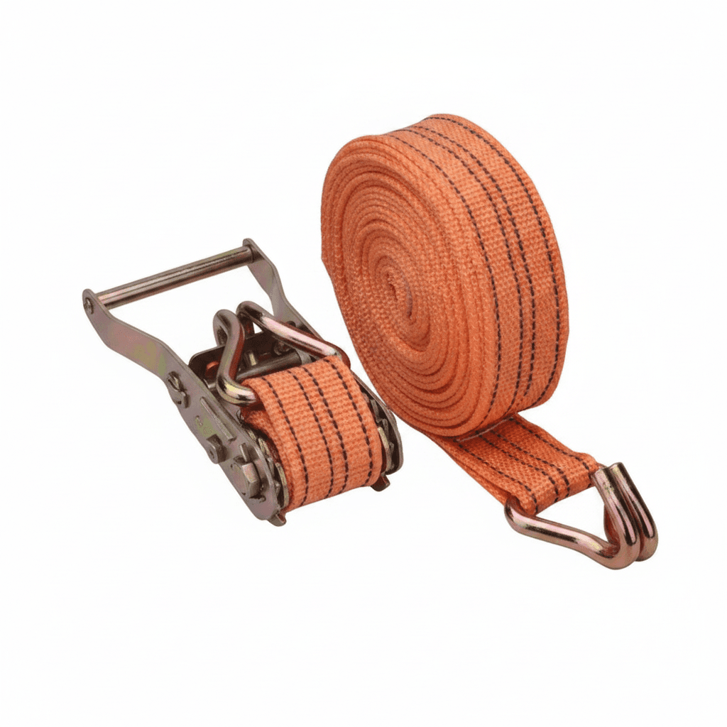 40mm Ratchet Tie Down Straps Heavy Duty, a single strap laid out.