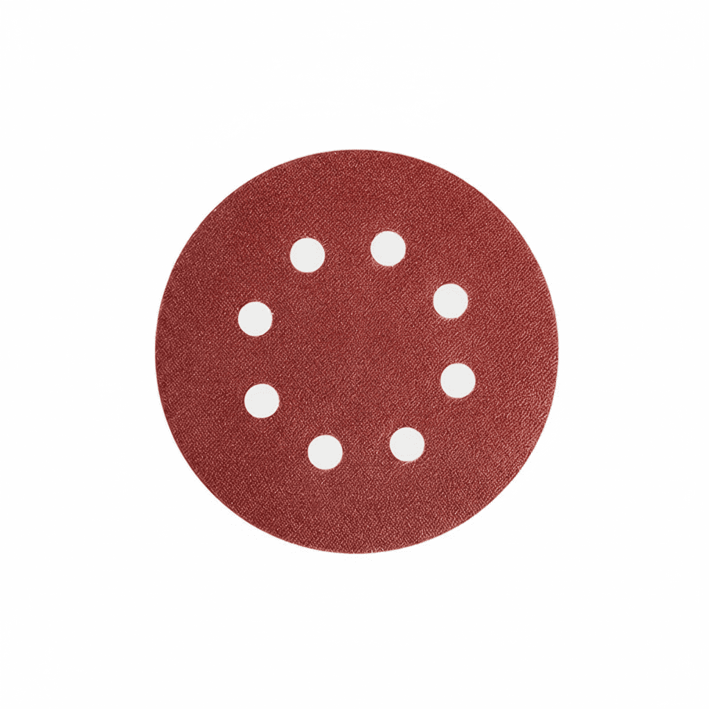 5 Inch 8 Hole 125mm sandpaper round shape sanding discs with hook and loop for sander polishing, effective abrasive discs.