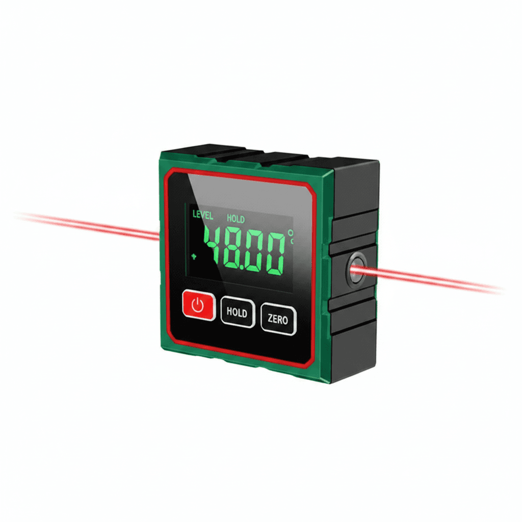 Laser Level Digital Angle Gauge, front view.