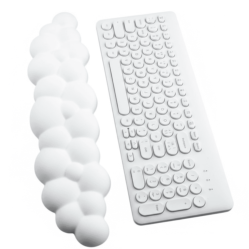 Ergonomic Mouse Pad with Wrist Rest, shown in full.