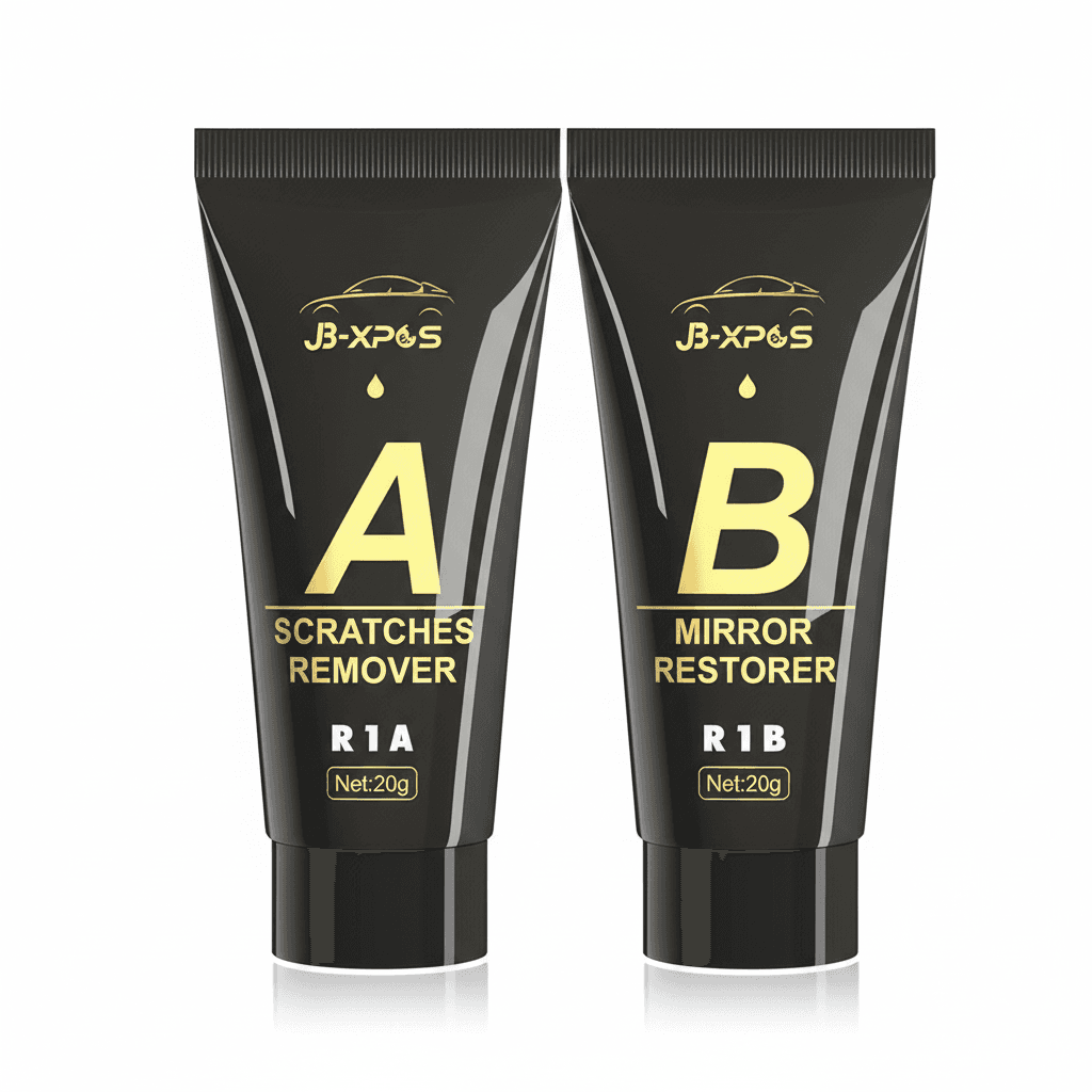 Car scratch remover and polishing compound kit for auto body grinding and anti-scratch care.
