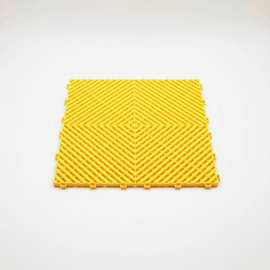 Modular Rubber Floor Matting | Interlocking PVC Tiles | Workshop & Garage Flooring