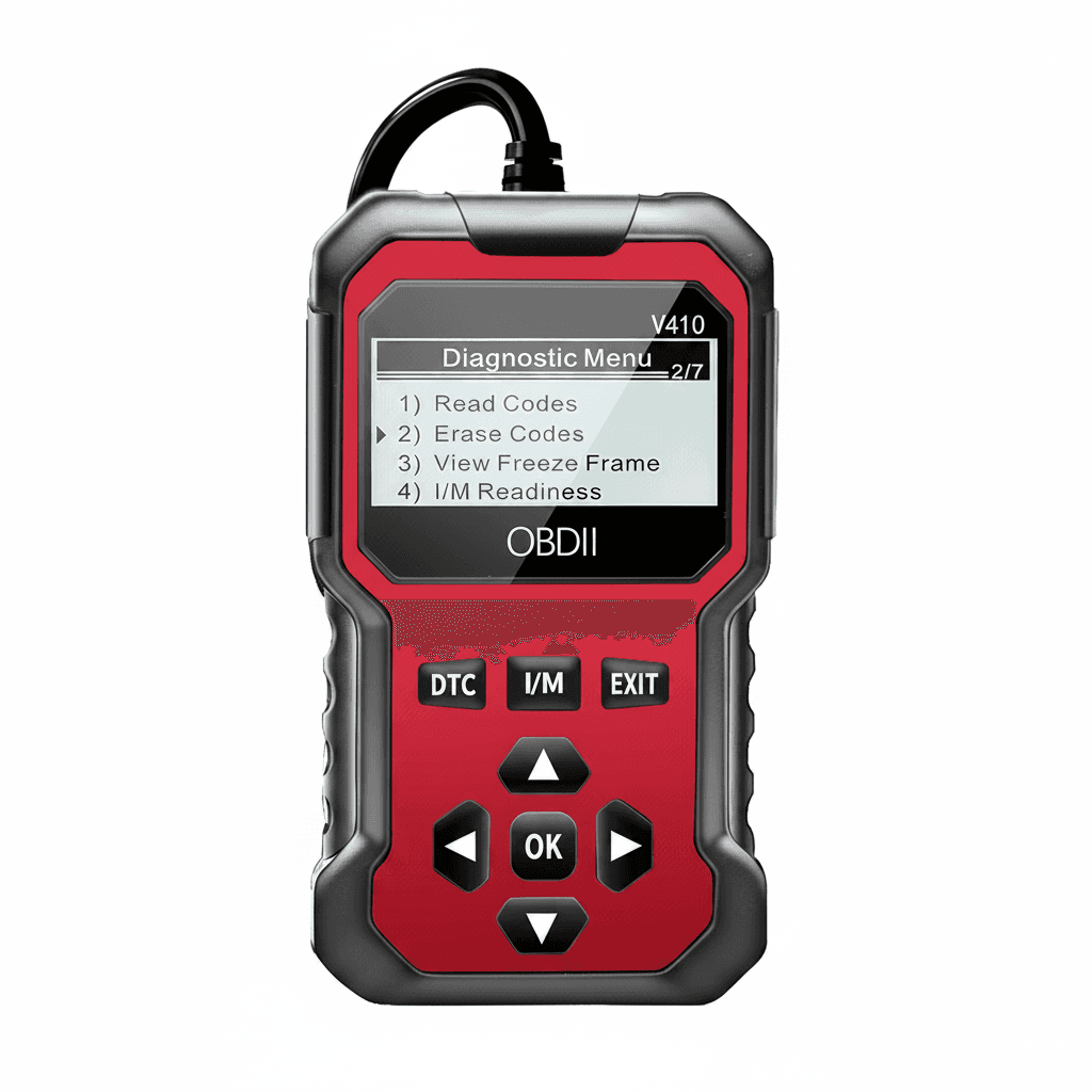 OBD2 Scanner Diagnostic Tool, a compact device for vehicle diagnostics.